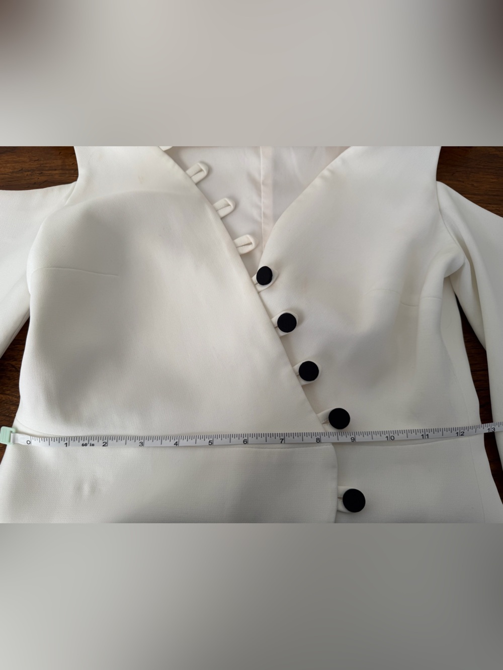 ALEXIS Galen Mini Dress Ivory Cold Shoulder Bell Sleeve XS - Picture 8 of 14